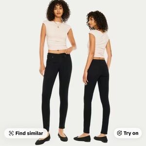 KanCan Women's Anivia Mid Rise Black super Skinny jeans